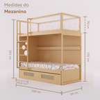 Mezanino com Bicama