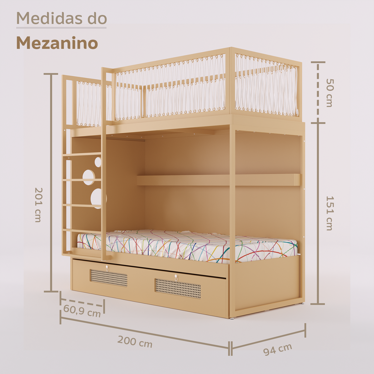 Mezanino com Bicama