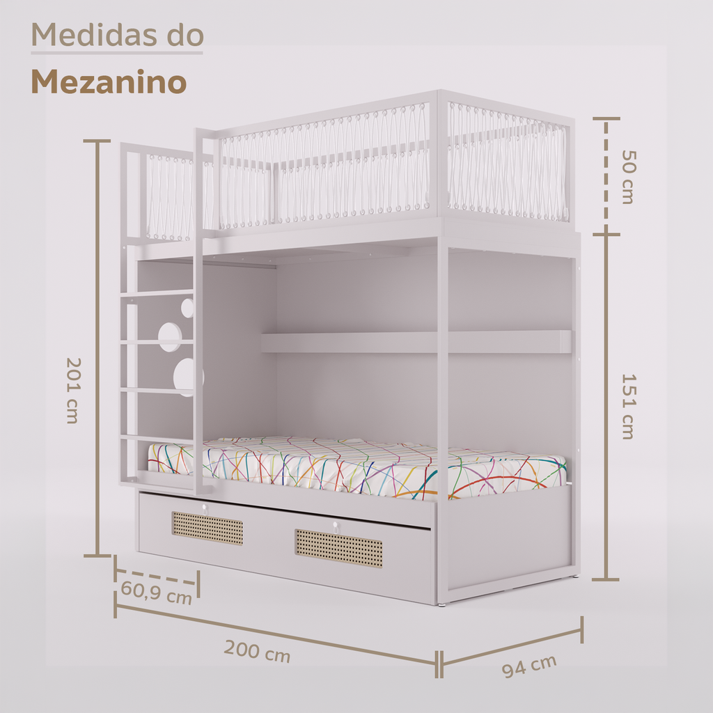 Mezanino com Bicama