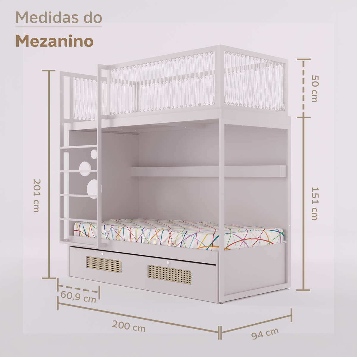 Mezanino com Bicama